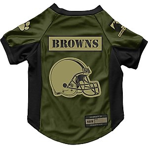 Littlearth NFL Valor Stretch Jersey for Dogs & Cats, Cleveland Browns, X-Small