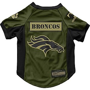 Littlearth NFL Valor Stretch Jersey for Dogs & Cats, Denver Broncos, Large