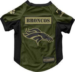 Littlearth NFL Valor Stretch Jersey for Dogs & Cats, Denver Broncos, Small