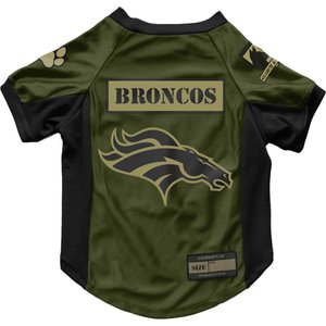 Littlearth NFL Valor Stretch Jersey for Dogs & Cats, Denver Broncos, Small