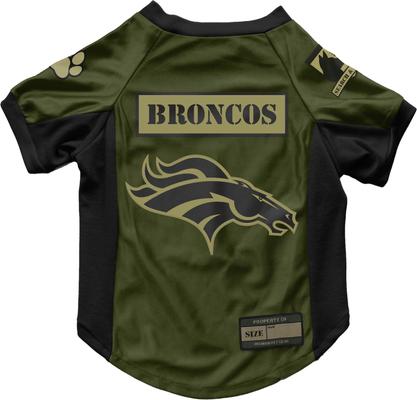 Show full view: Littlearth NFL Valor Stretch Jersey for Dogs & Cats, Denver Broncos, X-Small slide 1 of 8