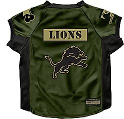 Littlearth NFL Valor Stretch Jersey for Dogs & Cats, Detroit Lions, Big Dog