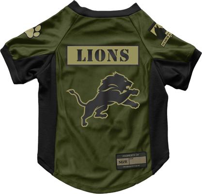 Show full view: Littlearth NFL Valor Stretch Jersey for Dogs & Cats, Detroit Lions, X-Large slide 1 of 8