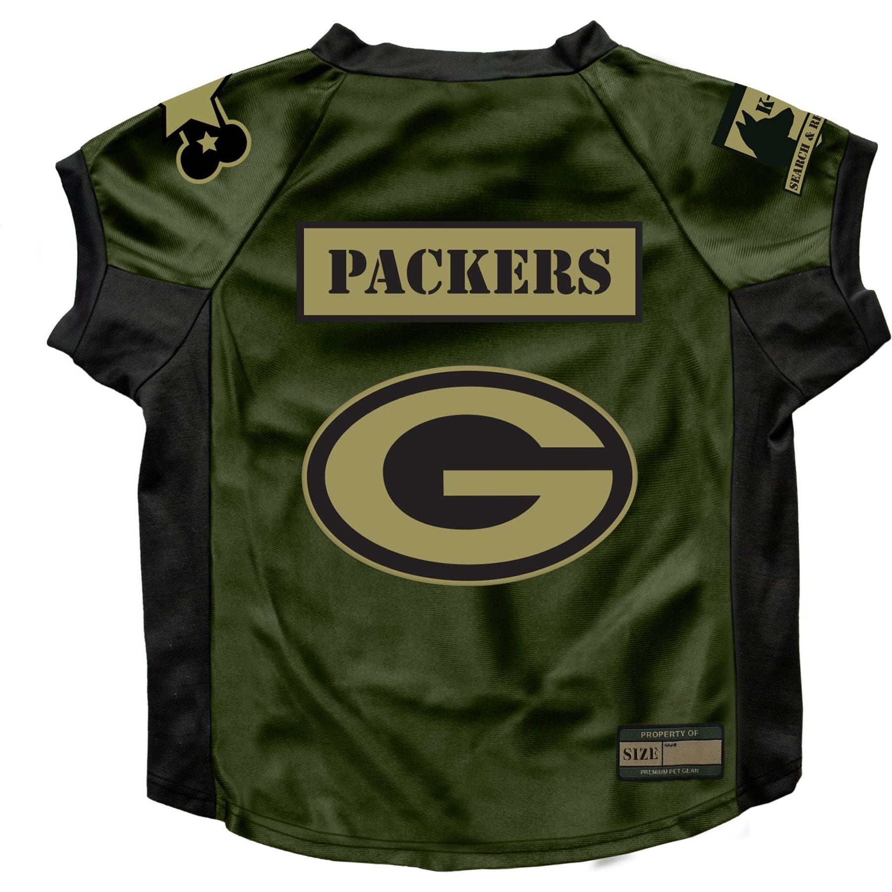 Littlearth NFL Valor Stretch Jersey for Dogs & Cats, Green Bay Packers, Big Dog
