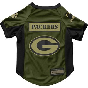 Littlearth NFL Valor Stretch Jersey for Dogs & Cats, Green Bay Packers, Medium