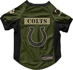 Littlearth NFL Valor Stretch Jersey for Dogs & Cats, Indianapolis Colts, Large