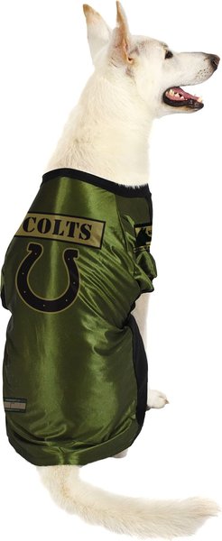 Show full view: Littlearth NFL Valor Stretch Jersey for Dogs & Cats, Indianapolis Colts, Large slide 3 of 8