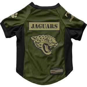 Littlearth NFL Valor Stretch Jersey for Dogs & Cats, Jacksonville Jaguars, Small