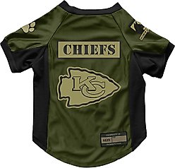 Littlearth NFL Valor Stretch Jersey for Dogs & Cats, Kansas City Chiefs, Large