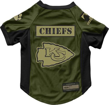 Show full view: Littlearth NFL Valor Stretch Jersey for Dogs & Cats, Kansas City Chiefs, Medium slide 1 of 9