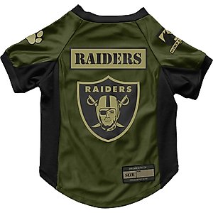 Littlearth NFL Valor Stretch Jersey for Dogs & Cats, Las Vegas Raiders, Large