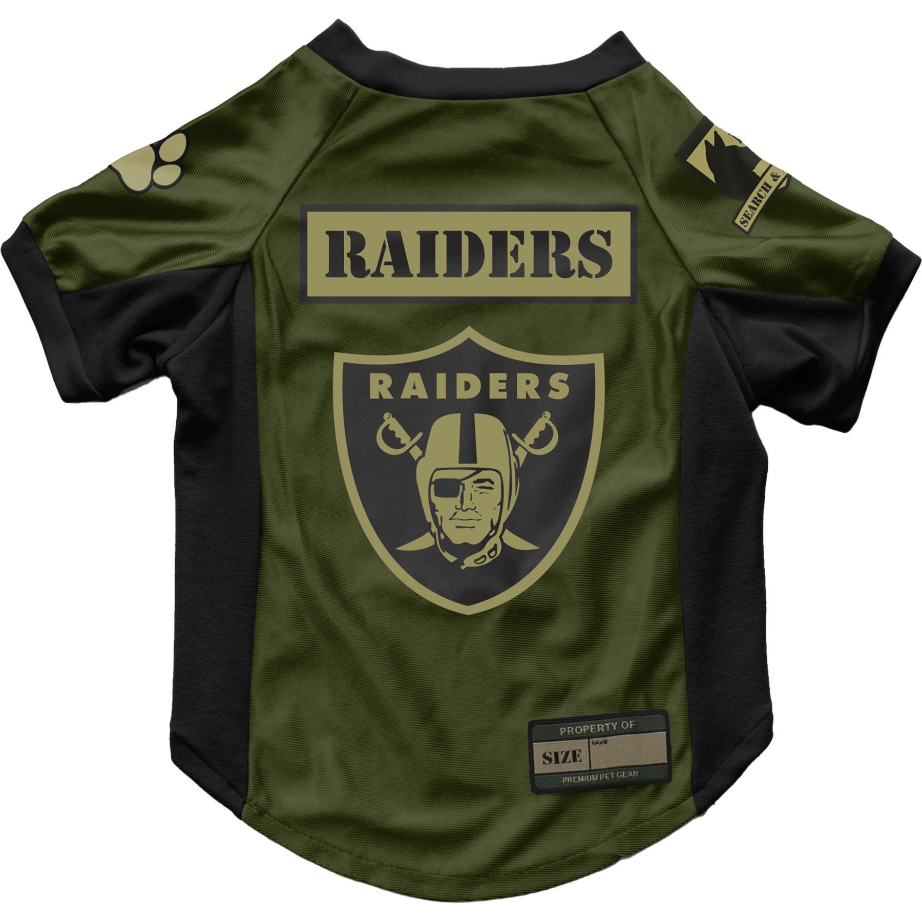 Littlearth NFL Valor Stretch Jersey for Dogs & Cats, Las Vegas Raiders, X-Large