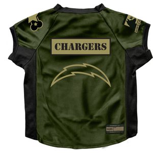 Littlearth NFL Valor Stretch Jersey for Dogs & Cats, Los Angeles Chargers, Big Dog