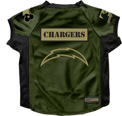 Show full view: Littlearth NFL Valor Stretch Jersey for Dogs & Cats, Los Angeles Chargers, Big Dog slide 1 of 8