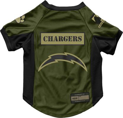 Show full view: Littlearth NFL Valor Stretch Jersey for Dogs & Cats, Los Angeles Chargers, Large slide 1 of 8