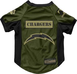 Littlearth NFL Valor Stretch Jersey for Dogs & Cats, Los Angeles Chargers, Medium
