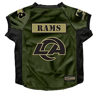 Littlearth NFL Valor Stretch Jersey for Dogs & Cats, Los Angeles Rams, Big Dog