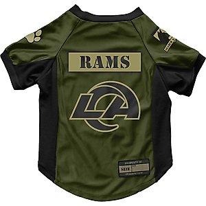 Littlearth NFL Valor Stretch Jersey for Dogs & Cats, Los Angeles Rams, Medium