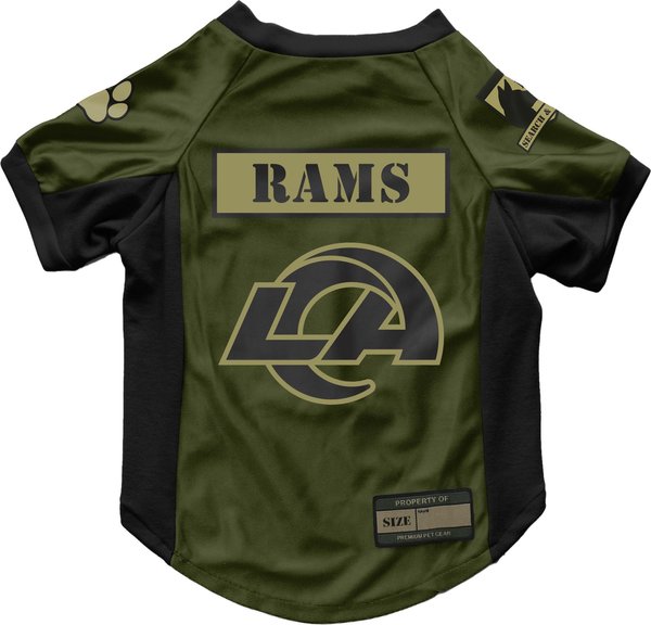 Show full view: Littlearth NFL Valor Stretch Jersey for Dogs & Cats, Los Angeles Rams, Small slide 1 of 8