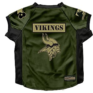 Littlearth NFL Valor Stretch Jersey for Dogs & Cats, Minnesota Vikings, Big Dog