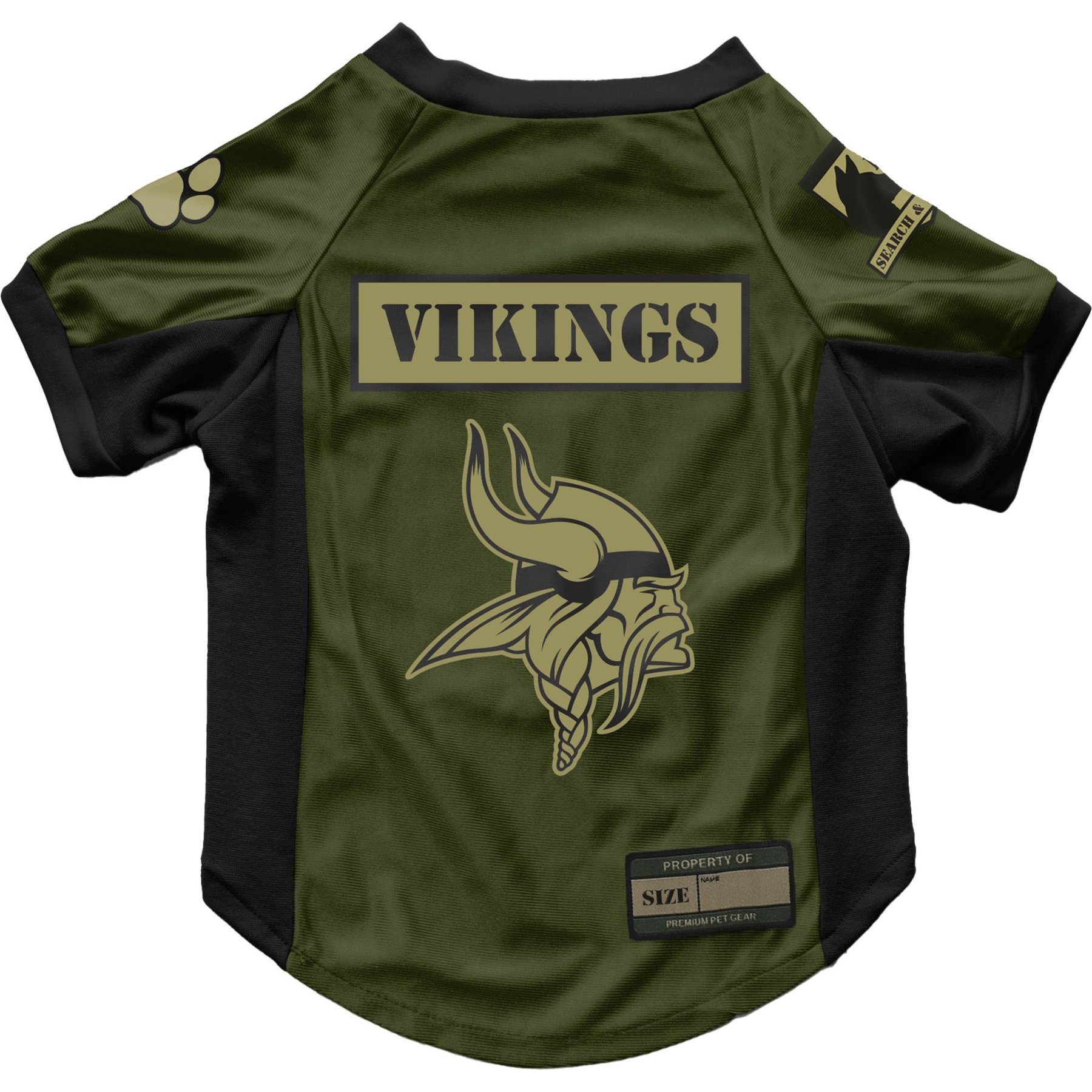 Littlearth NFL Valor Stretch Jersey for Dogs & Cats, Minnesota Vikings, Large