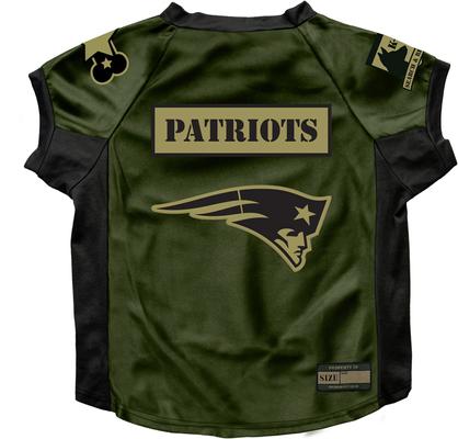 Show full view: Littlearth NFL Valor Stretch Jersey for Dogs & Cats, New England Patriots, Big Dog slide 1 of 7