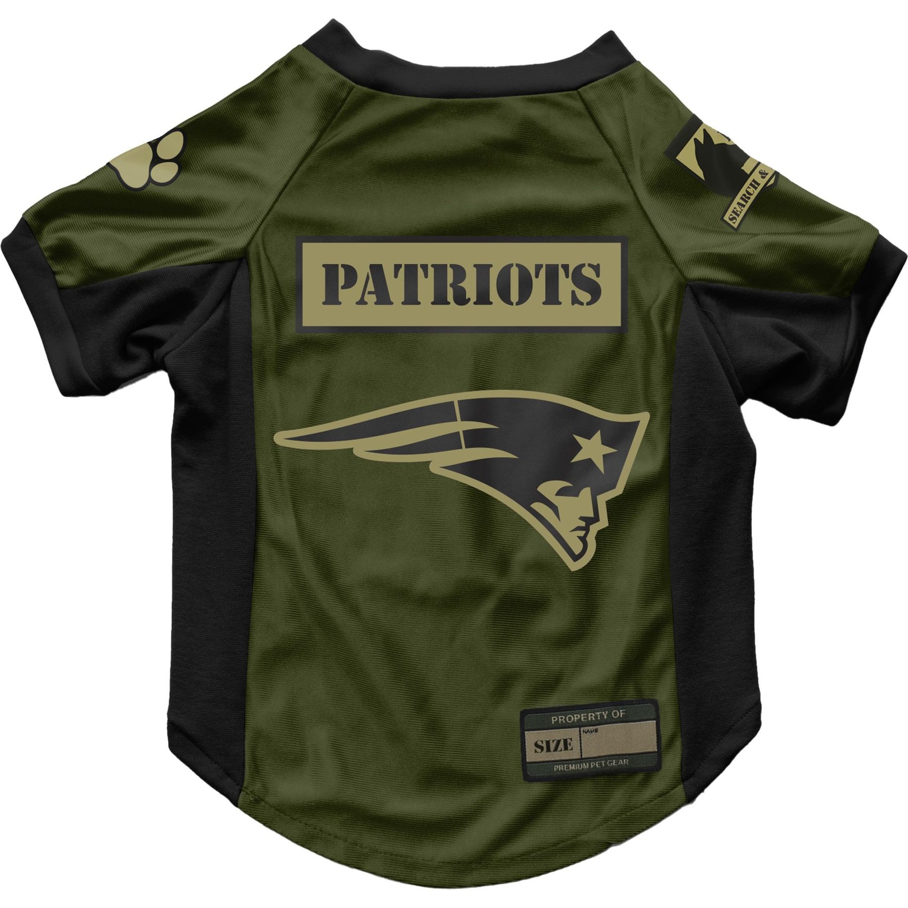 Littlearth NFL Valor Stretch Jersey for Dogs & Cats, New England Patriots, Large