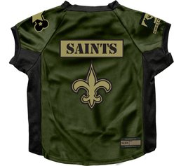Littlearth NFL Valor Stretch Jersey for Dogs & Cats, New Orleans Saints, Big Dog