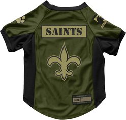Littlearth NFL Valor Stretch Jersey for Dogs & Cats, New Orleans Saints, Large