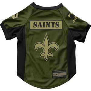 Littlearth NFL Valor Stretch Jersey for Dogs & Cats, New Orleans Saints, Medium