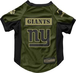 Littlearth NFL Valor Stretch Jersey for Dogs & Cats, New York Giants, Large