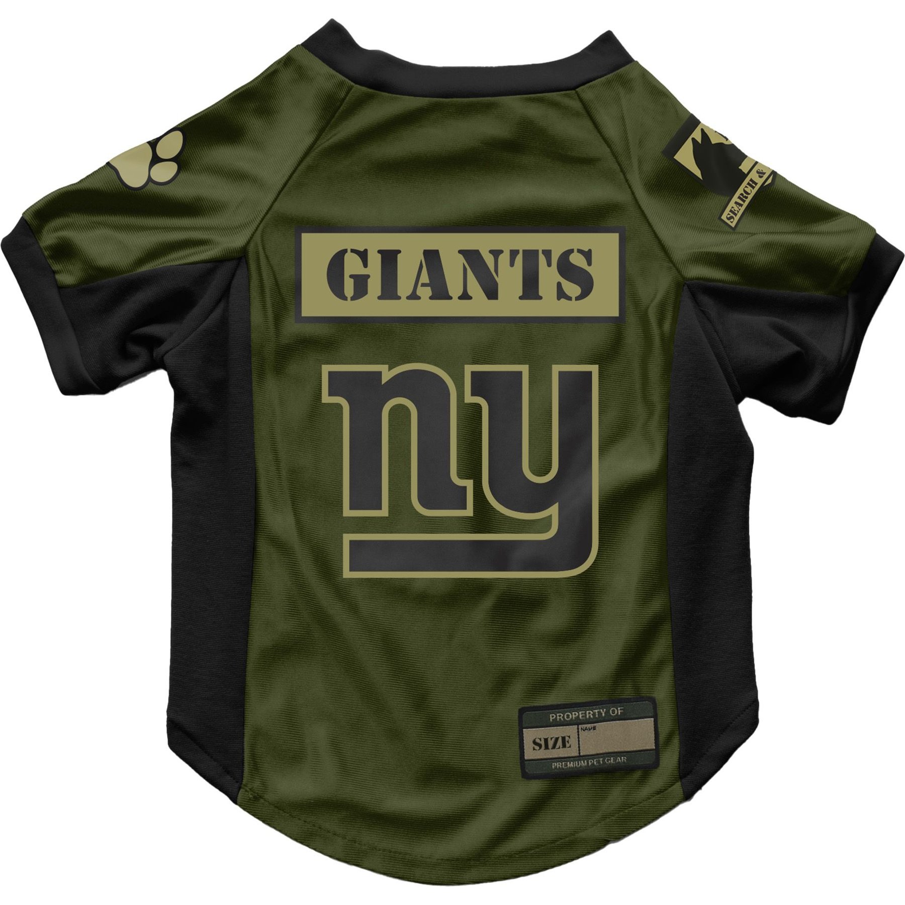 Littlearth NFL Valor Stretch Jersey for Dogs & Cats, New York Giants, X-Small