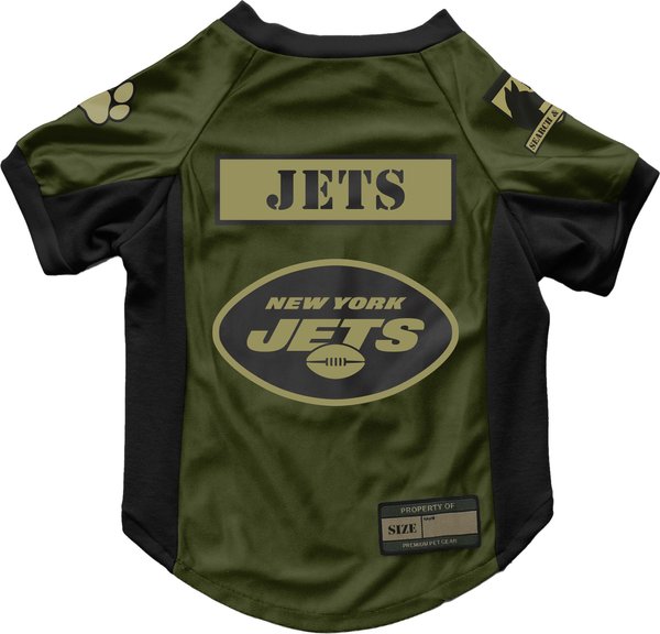 Show full view: Littlearth NFL Valor Stretch Jersey for Dogs & Cats, New York Jets, Medium slide 1 of 8