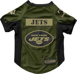 Littlearth NFL Valor Stretch Jersey for Dogs & Cats, New York Jets, Small