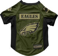 Littlearth NFL Valor Stretch Jersey for Dogs & Cats, Philadelphia Eagles, Large