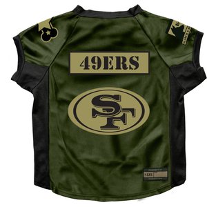 Littlearth NFL Valor Stretch Jersey for Dogs & Cats, San Francisco 49ers, Big Dog