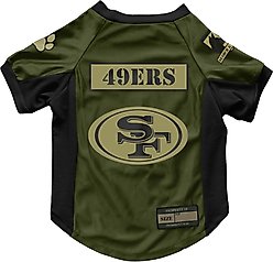 Littlearth NFL Valor Stretch Jersey for Dogs & Cats, San Francisco 49ers, Large