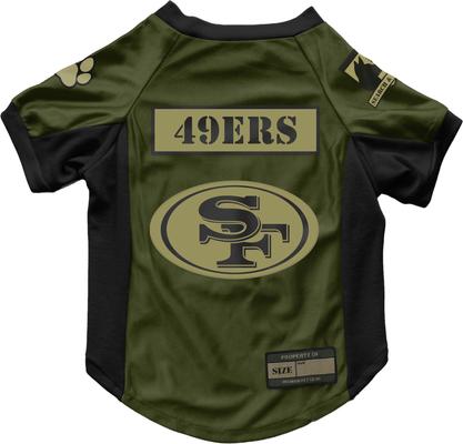 Show full view: Littlearth NFL Valor Stretch Jersey for Dogs & Cats, San Francisco 49ers, Large slide 1 of 8