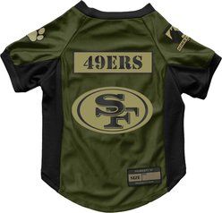 Littlearth NFL Valor Stretch Jersey for Dogs & Cats, San Francisco 49ers, X-Large