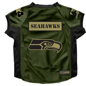 Littlearth NFL Valor Stretch Jersey for Dogs & Cats, Seattle Seahawks, Big Dog