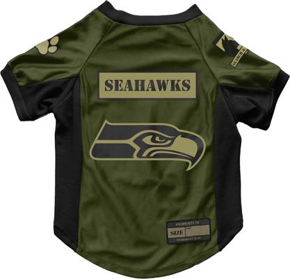 Show full view: Littlearth NFL Valor Stretch Jersey for Dogs & Cats, Seattle Seahawks, Large slide 1 of 9
