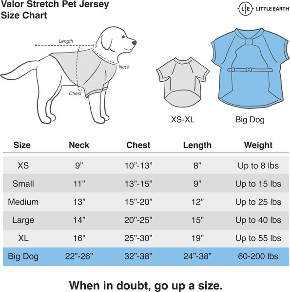 Show full view: Littlearth NFL Valor Stretch Jersey for Dogs & Cats, Seattle Seahawks, Medium slide 5 of 6