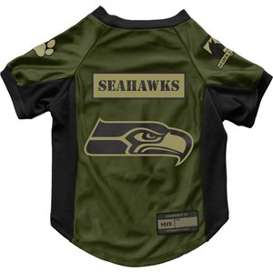 Littlearth NFL Valor Stretch Jersey for Dogs & Cats, Seattle Seahawks, X-Large