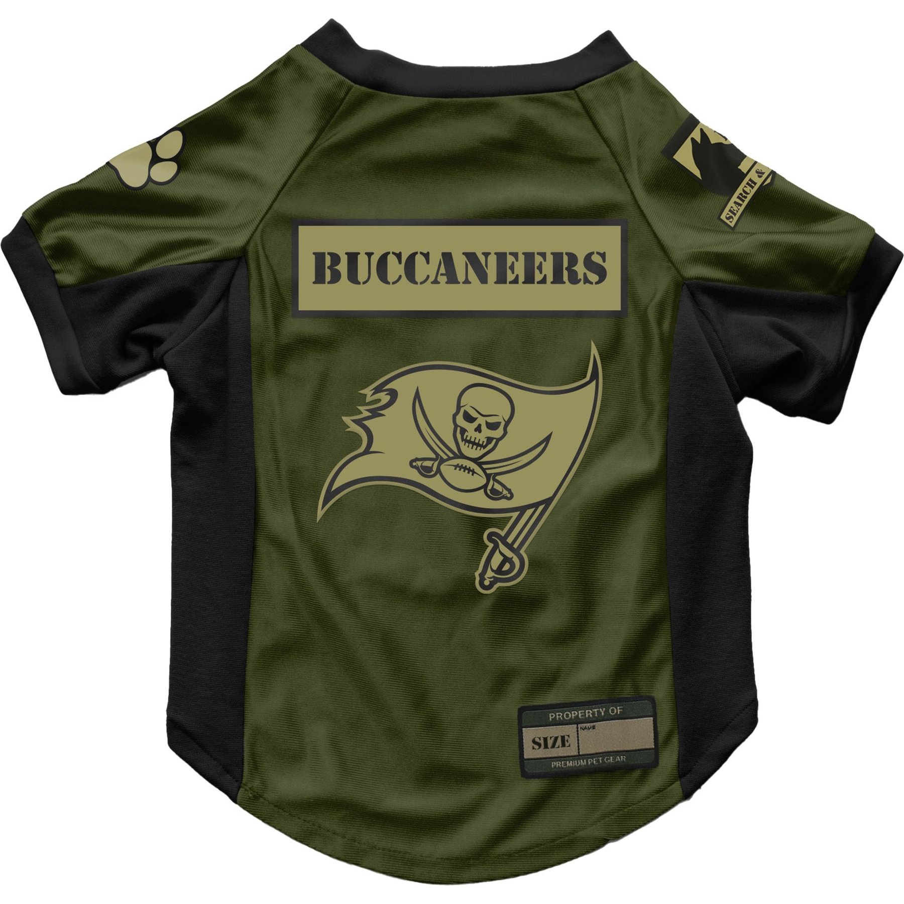 Littlearth NFL Valor Stretch Jersey for Dogs & Cats, Tampa Bay Buccaneers, X-Small