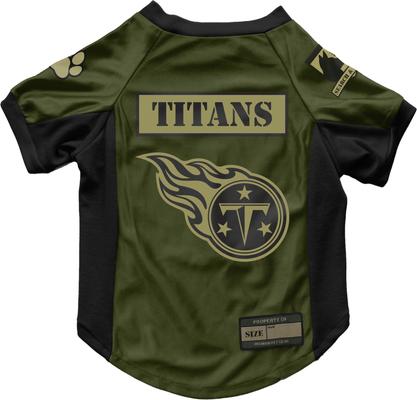 Show full view: Littlearth NFL Valor Stretch Jersey for Dogs & Cats, Tennessee Titans, X-Small slide 1 of 8