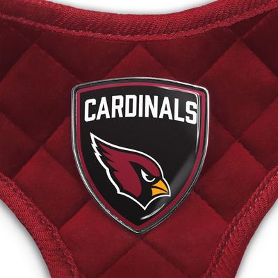 Show full view: Littlearth NFL Velvet Dog Harness, Arizona Cardinals, X-Small slide 4 of 7