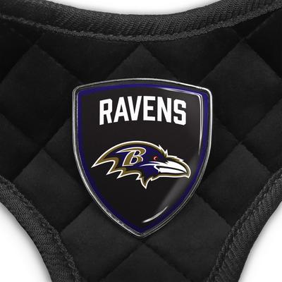 Show full view: Littlearth NFL Velvet Dog Harness, Baltimore Ravens, X-Small slide 3 of 6