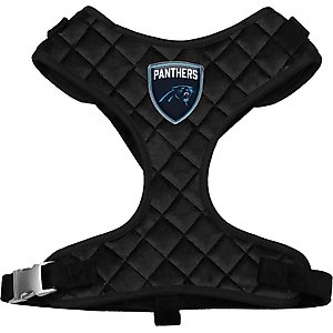 Littlearth NFL Velvet Dog Harness, Carolina Panthers, Small