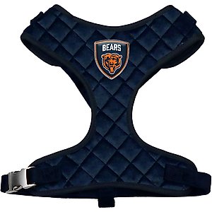Littlearth NFL Velvet Dog Harness, Chicago Bears, Small