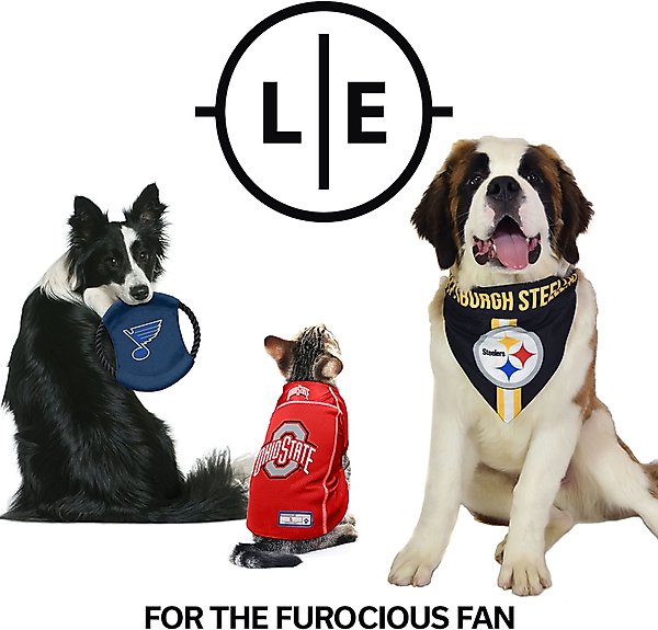 Show full view: Littlearth NFL Velvet Dog Harness, Detroit Lions, X-Small slide 5 of 7